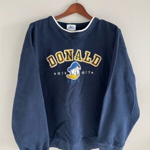 Disneyland Resort Donald Duck Navy Blue Sweatshirt